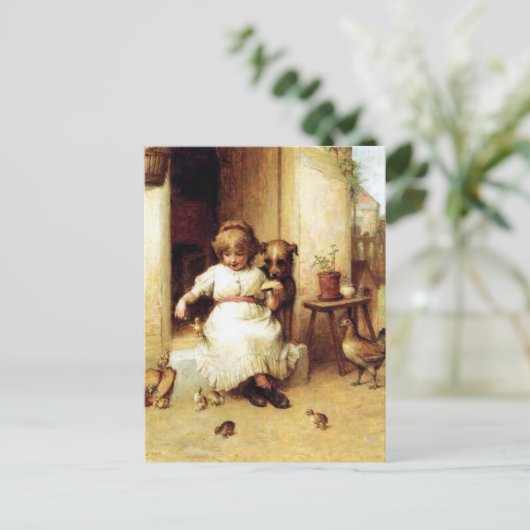 "Vervoertijd" Briefkaart (Staand voorkant)