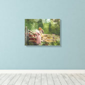 Vervoertijd Canvas Afdruk (Insitu (Houten vloer))