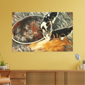 Vervoertijd! Canvas Afdruk (Insitu (Woonkamer))