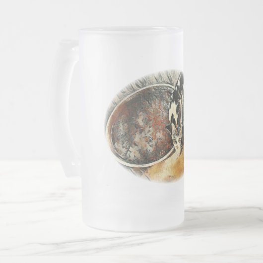 Vervoertijd! Matglas Bierpul (Voorkant links)