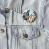 Vervoertijd Ronde Button 5,7 Cm (In situ)
