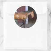 Vervoertijd Ronde Sticker (Tas)