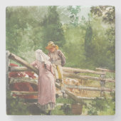 Vervoertijd Stenen Onderzetter (Voorkant)