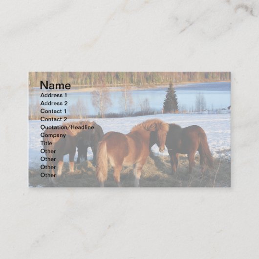 Vervoertijd Visitekaartje (Voorkant)