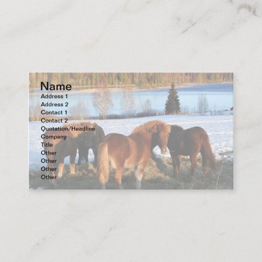 Vervoertijd Visitekaartje (Voorkant)