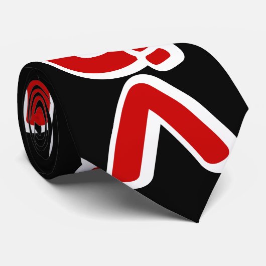 Vervolg つ Japanse Katakana-taal く Stropdas (Opgerold)