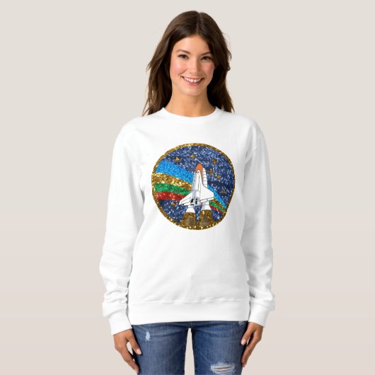 vervolg ruimtevaartschip vrouwen sweatshirt (Voorkant volledig)