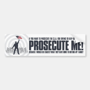 Vervolging me Bumpersticker