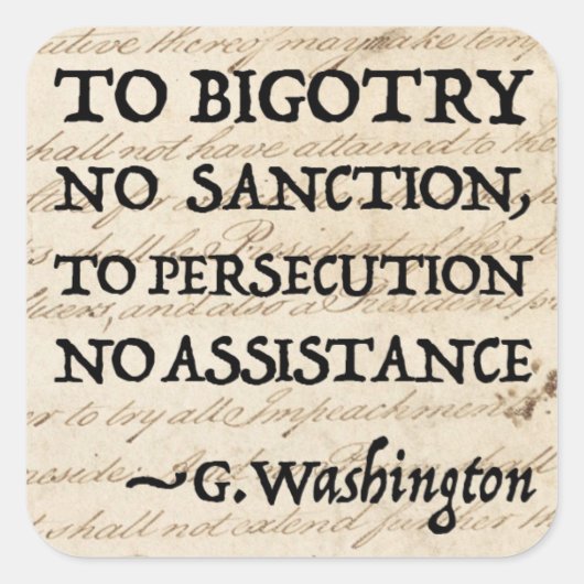 Vervolging zonder hulp vierkante sticker (Voorkant)