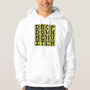 Vervolgkeuzemenu-item, computerfunctie hoodie