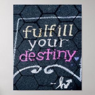 Vervolledig uw Motivatie liefde voor uw bestemming Poster
