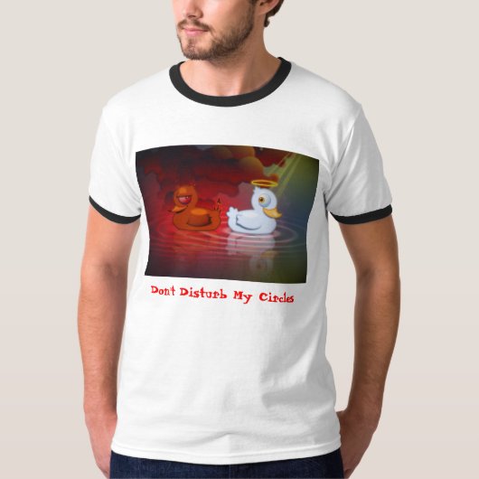 Vervorm mijn cirkels niet t-shirt (Voorkant)