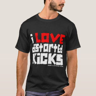 vervormd02-rood&wit t-shirt