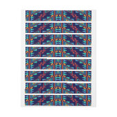 Vervormd, abstract ontwerp van vormen adreslabel wikkel (Vel)