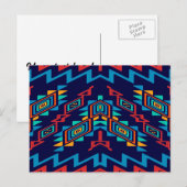 Vervormd, abstract ontwerp van vormen briefkaart (Voorkant / Achterkant)