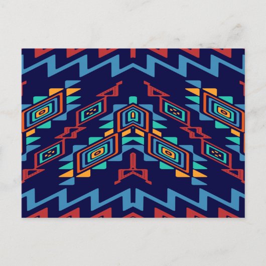 Vervormd, abstract ontwerp van vormen briefkaart (Voorkant)