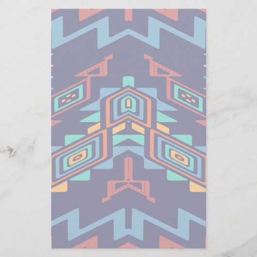 Vervormd, abstract ontwerp van vormen briefpapier (Voorkant)