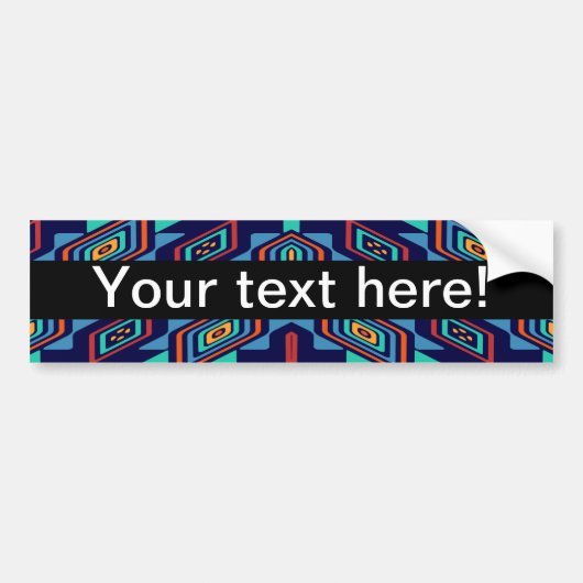 Vervormd, abstract ontwerp van vormen bumpersticker (Voorkant)