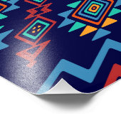 Vervormd, abstract ontwerp van vormen foto afdruk (Hoek)