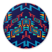 Vervormd, abstract ontwerp van vormen keramische knop (Voorkant)