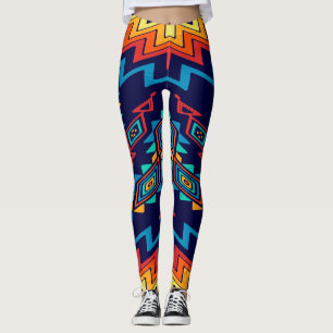 Vervormd, abstract ontwerp van vormen leggings