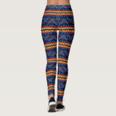 Vervormd, abstract ontwerp van vormen leggings (Achterkant)