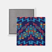 Vervormd, abstract ontwerp van vormen magneet (Voorkant / Achterkant)