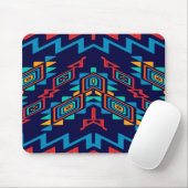 Vervormd, abstract ontwerp van vormen muismat (Met muis)