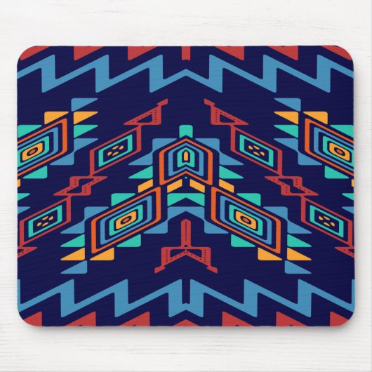 Vervormd, abstract ontwerp van vormen muismat (Voorkant)