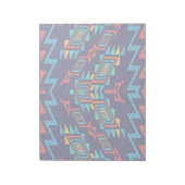 Vervormd, abstract ontwerp van vormen notitieblok (Linkerzijde)