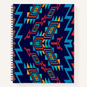 Vervormd, abstract ontwerp van vormen notitieboek (Voorkant)
