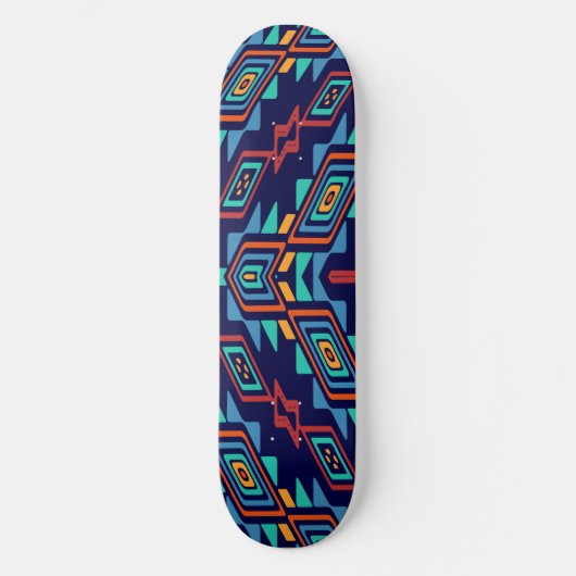 Vervormd, abstract ontwerp van vormen persoonlijk skateboard (Voorkant)