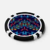 Vervormd, abstract ontwerp van vormen poker chips (Enkel)
