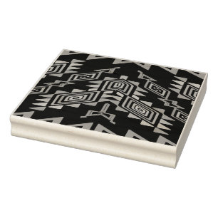 Vervormd, abstract ontwerp van vormen rubberstempel