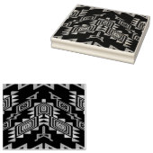Vervormd, abstract ontwerp van vormen rubberstempel (Gestempeld)