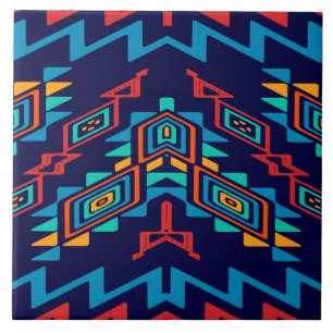 Vervormd, abstract ontwerp van vormen tegeltje