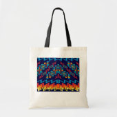 Vervormd, abstract ontwerp van vormen tote bag (Voorkant)