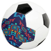 Vervormd, abstract ontwerp van vormen voetbal (Drie kwart)