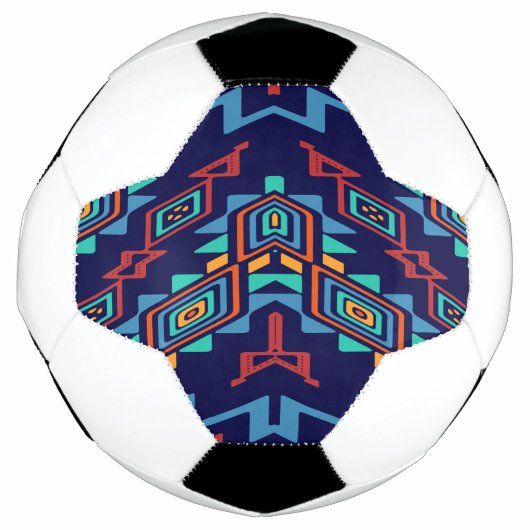 Vervormd, abstract ontwerp van vormen voetbal (Voorkant)
