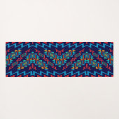 Vervormd, abstract ontwerp van vormen yogamat (Achterkant (horizontaal))