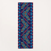 Vervormd, abstract ontwerp van vormen yogamat (Voorkant)