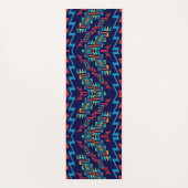 Vervormd, abstract ontwerp van vormen yogamat (Achterkant)