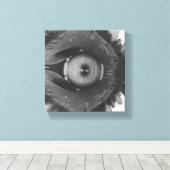 Vervormd Chicago Oog Canvas Afdruk (Insitu (Houten vloer))
