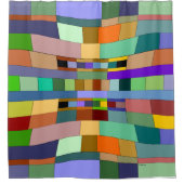 Vervormd Design Shower Curtain Douchegordijn (Voorkant)