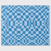 Vervormd gecontroleerd patroon cadeaupapier (Vlak)