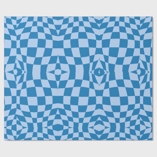 Vervormd gecontroleerd patroon cadeaupapier (Vlak)