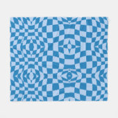 Vervormd gecontroleerd patroon fleece deken (Voorkant (Horizontaal))