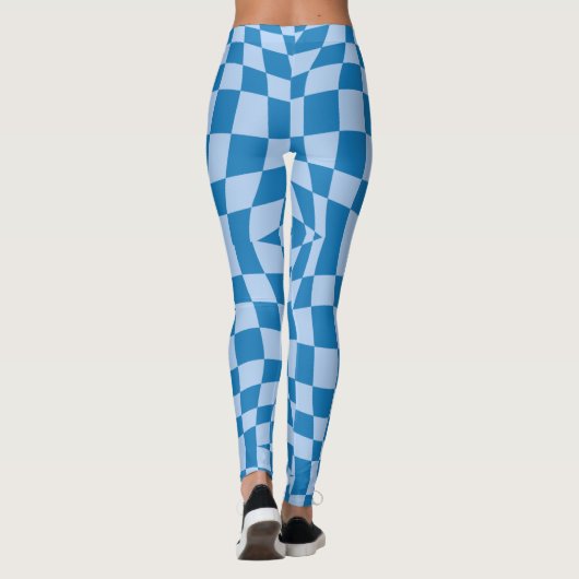 Vervormd gecontroleerd patroon leggings (Achterkant)