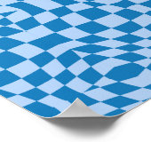 Vervormd gecontroleerd patroon poster (Hoek)