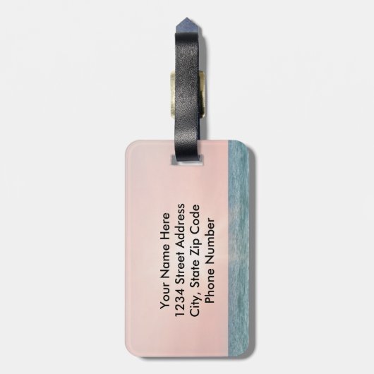 Vervormd in zijn Afbeelding Bijbel, meisje op stra Bagagelabel (Achterkant verticaal)